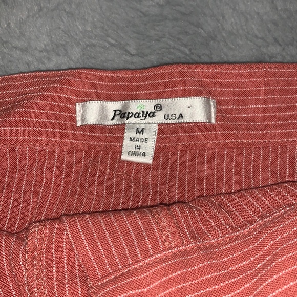 DONATED Striped Skirt with Buttons and Pockets - Picture 4 of 4